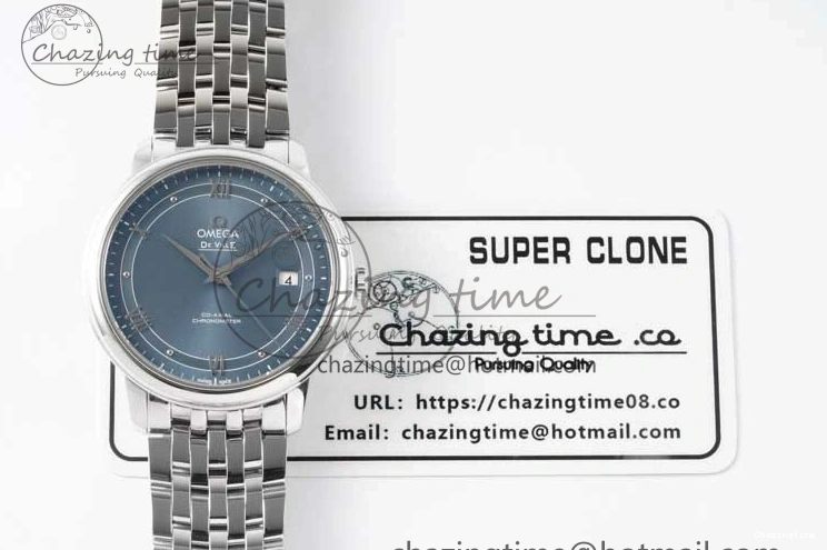 0301 De Ville SS DIWF 1:1 Best Edition Light Blue Dial SS Markers on SS Bracelet MIYOTA TopPick 7850